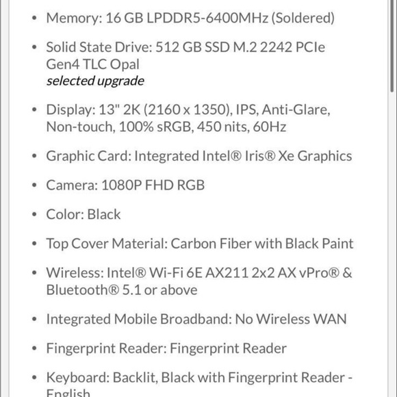 Brand NEW Lenovo ThinkPad X1 Nano Carbon Gen 2 - Picture 10 of 11